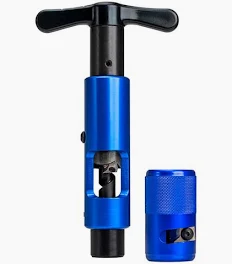 Hardline coring tool kit with size-specific mandrels and blades